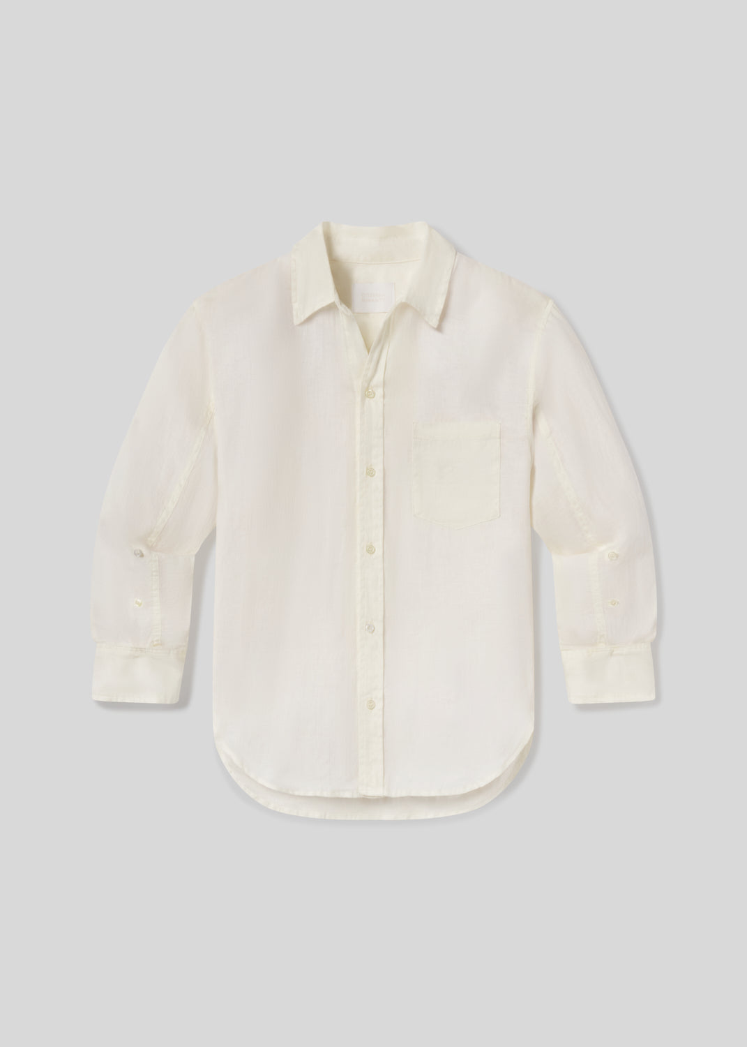Kayla Shrunken Linen Shirt in Vanilla – Citizens of Humanity