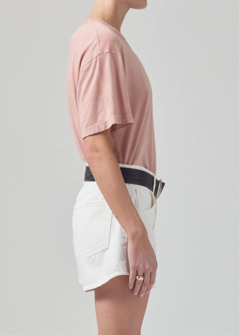 Elisabetta Relaxed Tee in Mineral Roselle