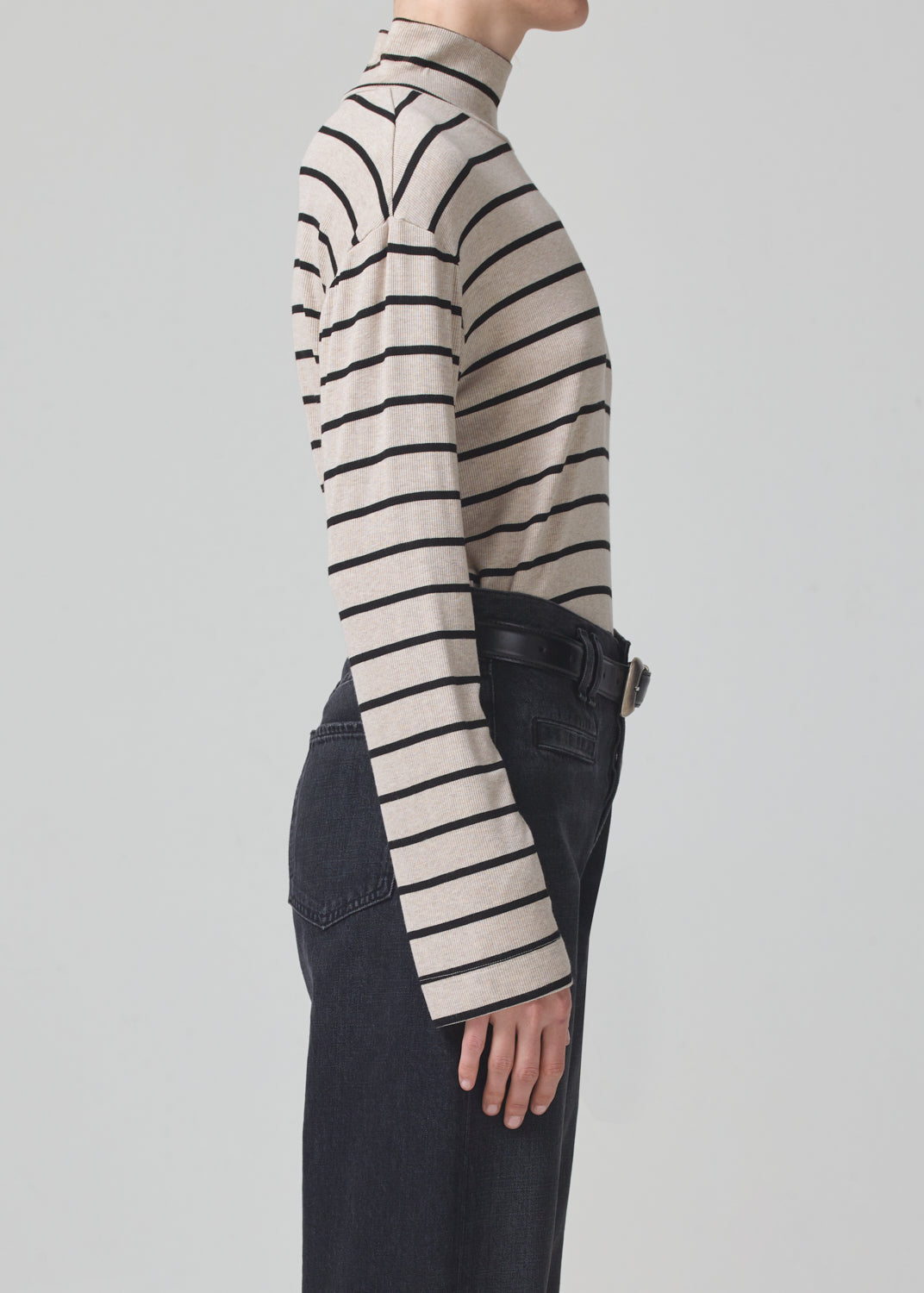 Selma Turtleneck in Oatmeal Stripe – Citizens of Humanity