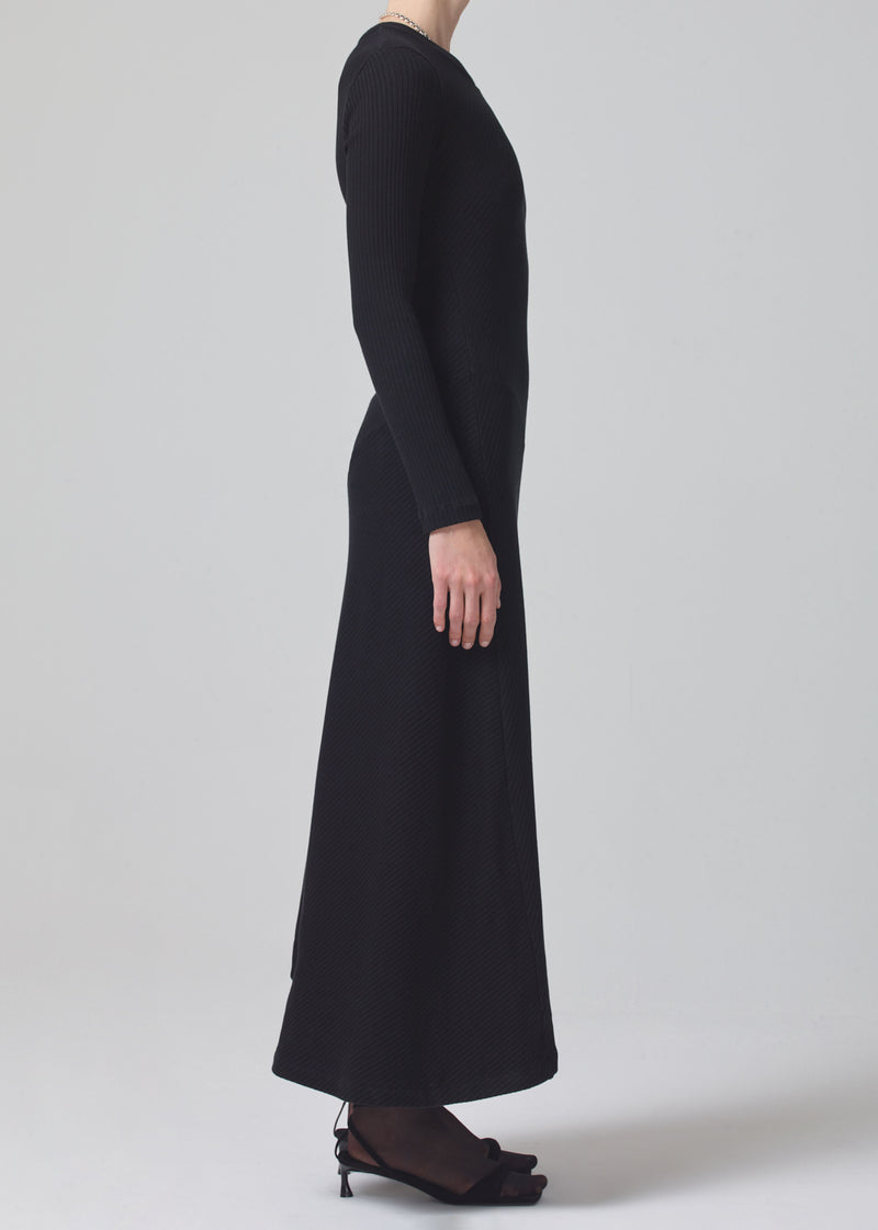 Tanya Long Sleeve Dress in Black