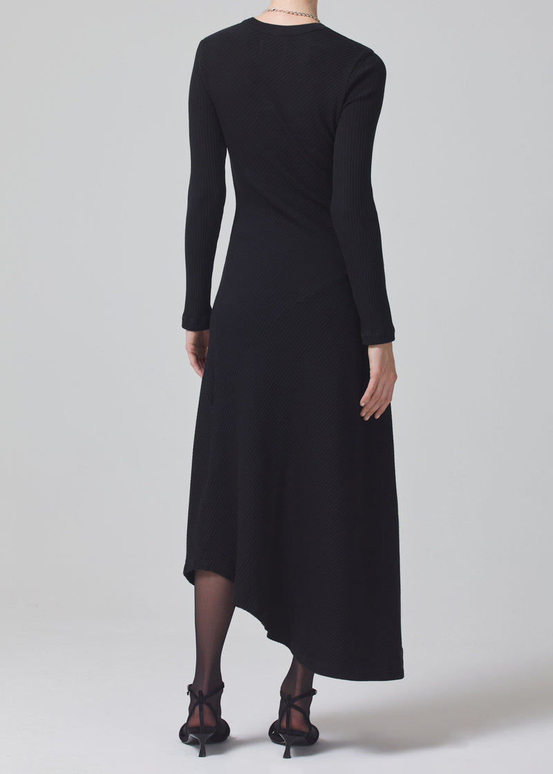 Tanya Long Sleeve Dress in Black