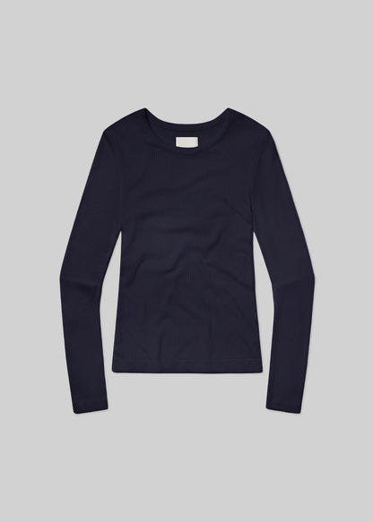 Bina Crewneck in Navy flat
