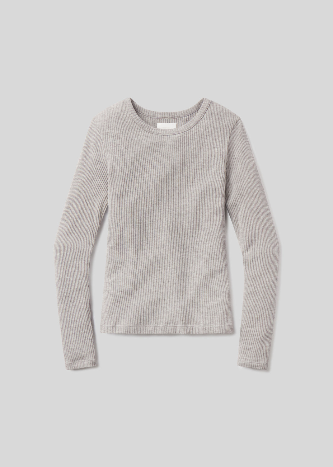 Bina Crewneck in Heather Grey flat