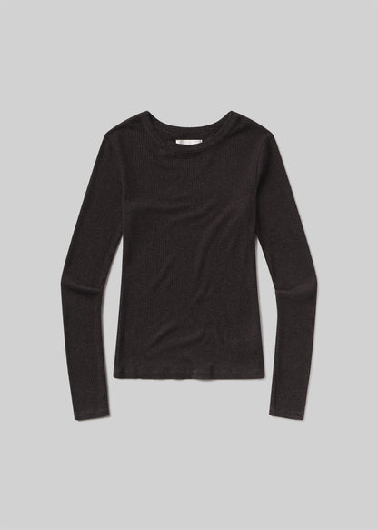 Bina Crewneck in Heather Brown