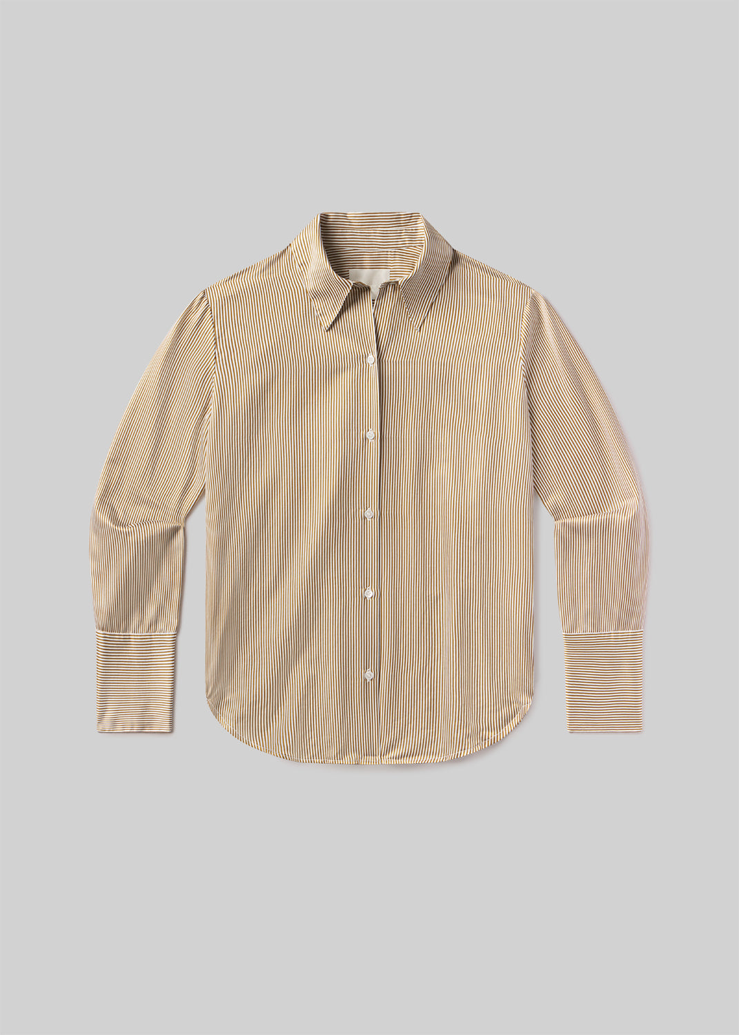 Camilia Shirt in Bronze Stripe flat