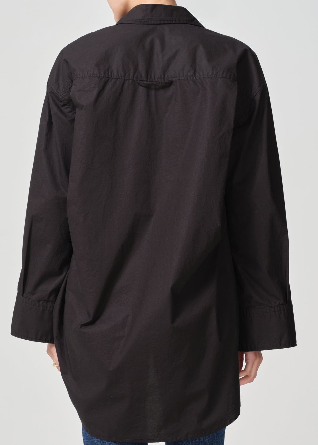 Cocoon Shirt in Black back