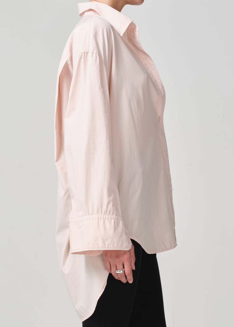 Cocoon Shirt in Rosewater