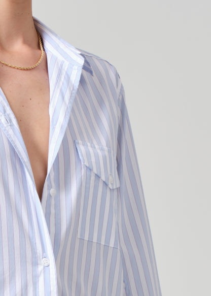 Shay Shirt in French Stripe detail