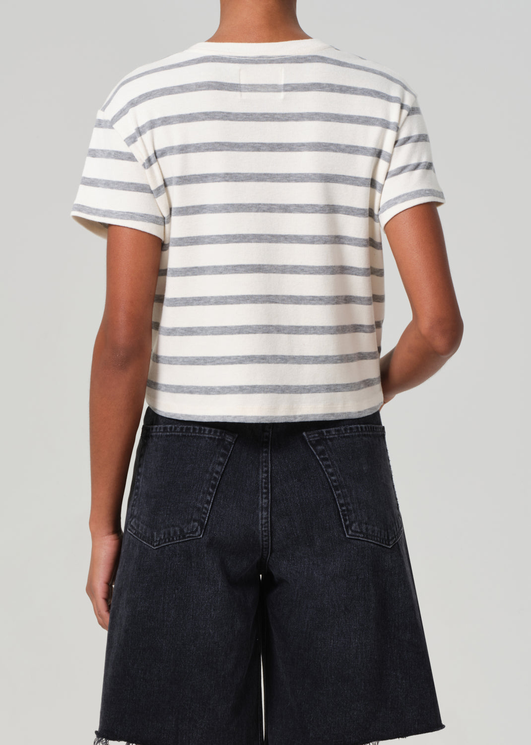 Kyle Tee in Campanula Stripe back