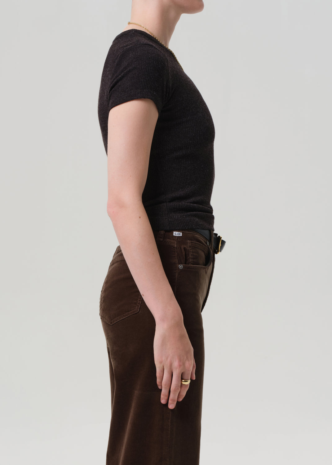 Nello Tee in Heather Brown side