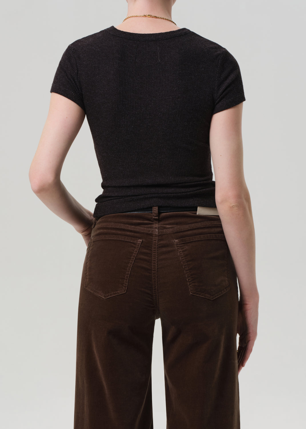 Nello Tee in Heather Brown back