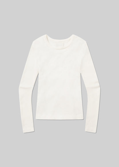 Cropped Faena Crewneck in Pashmina flat