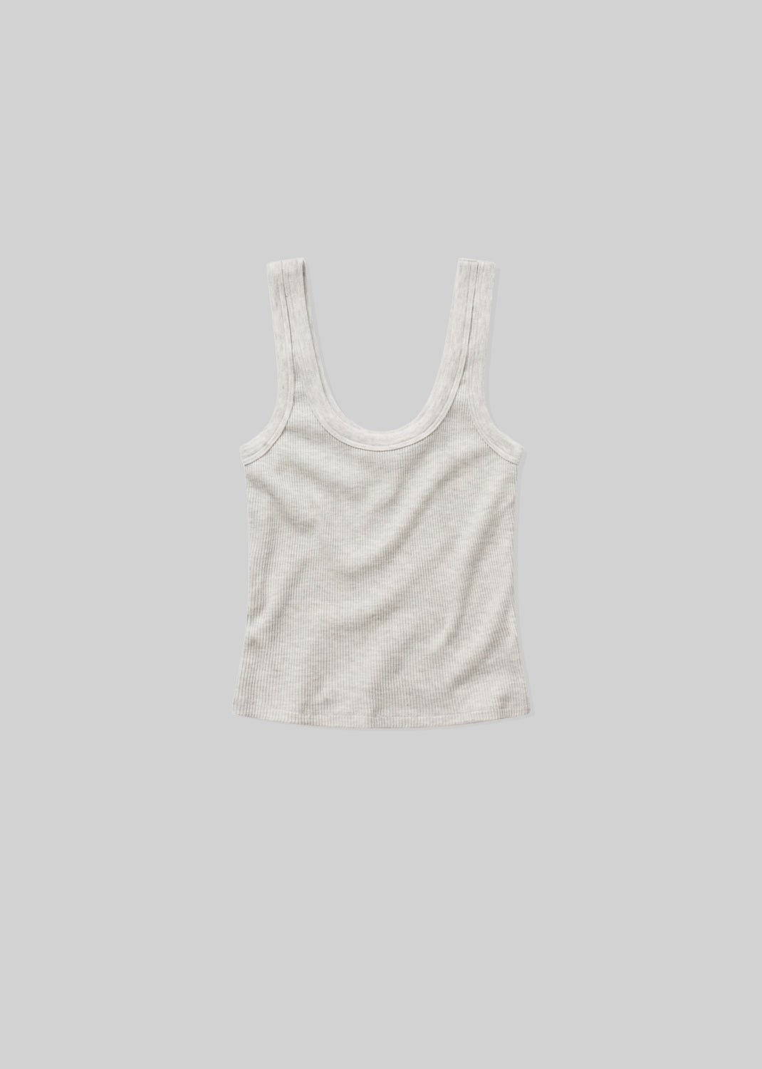 Faye Tank in Heather Grey flat