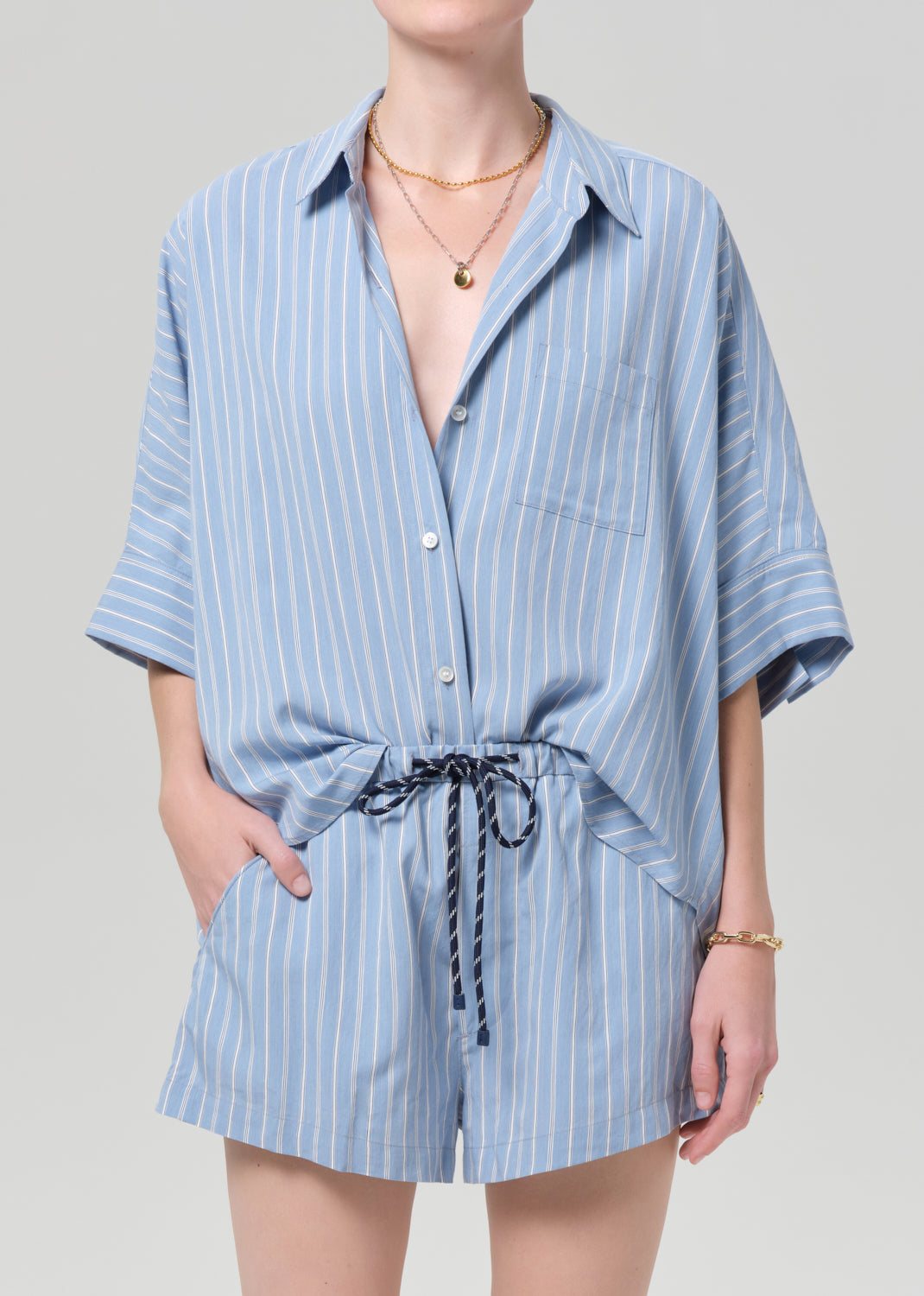 Claire Origami Shirt
In Capri Stripe from Citizens of Humanity - $248