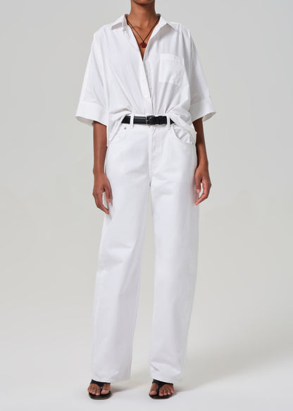 Claire Origami Shirt in Optic White front