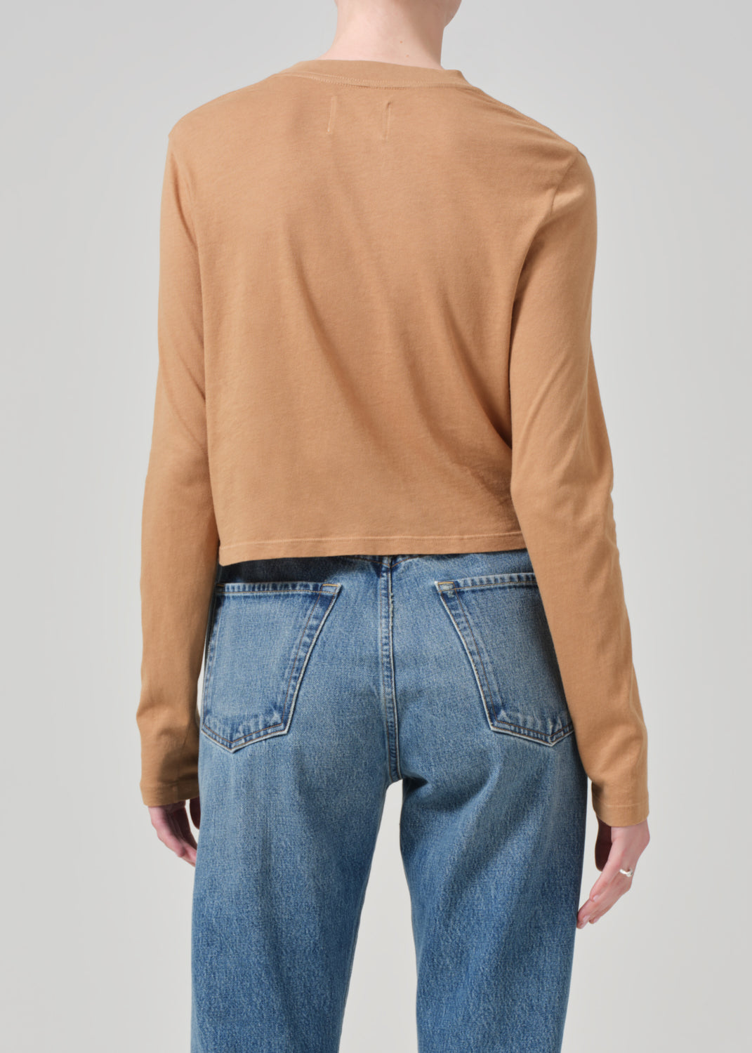 Sabine Cropped Long Sleeve in Ambra back