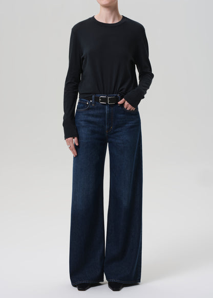 Sabine Cropped Long Sleeve in Washed Black front