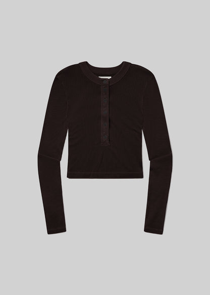 Varra Henley in Chocolate FLAT