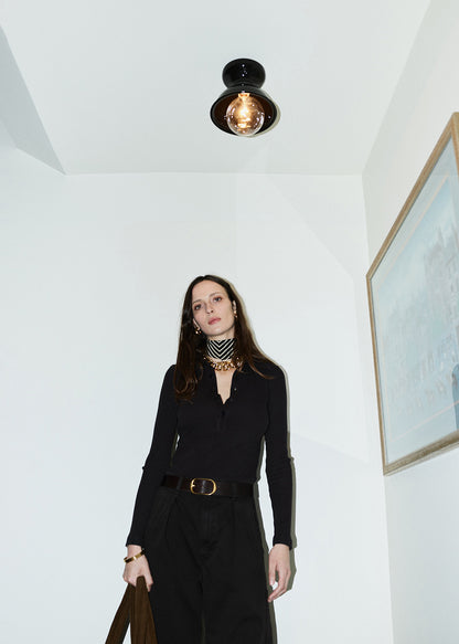 Varra Henley in Chocolate