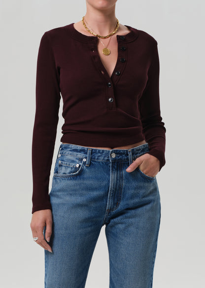 Varra Henley in Mahogany