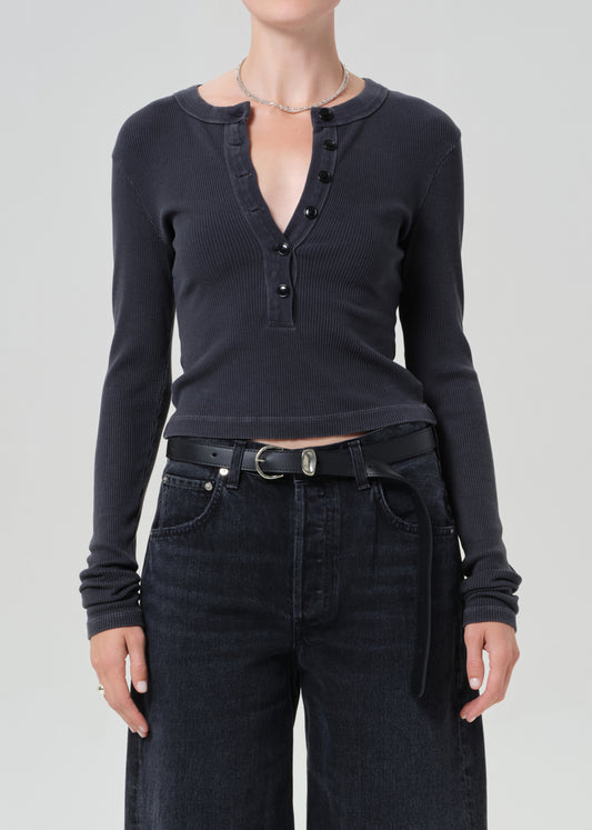 Varra Henley in Charcoal Mineral