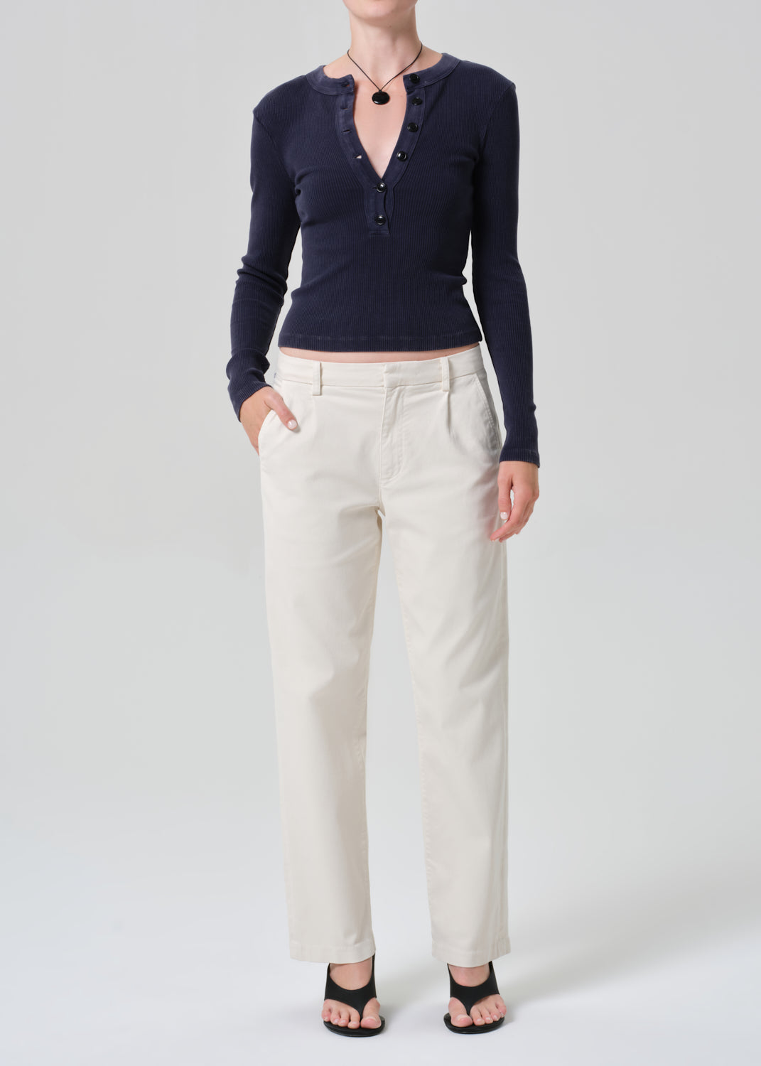 Varra Henley in Mineral Navy