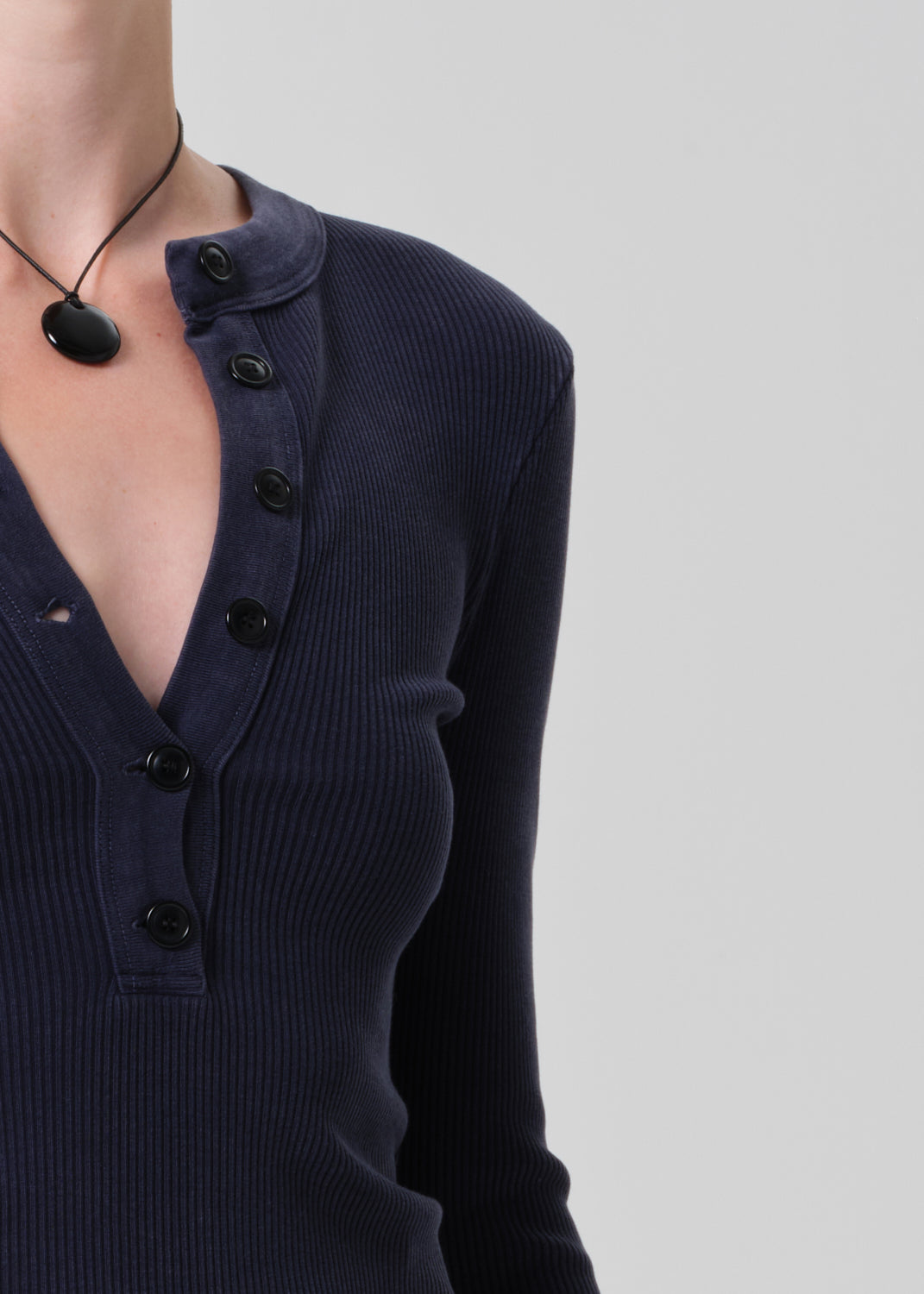 Varra Henley in Mineral Navy