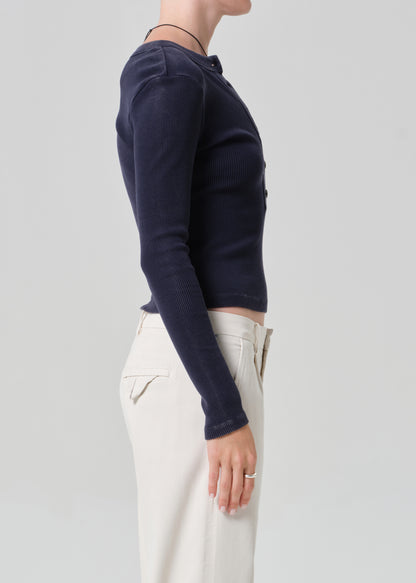 Varra Henley in Mineral Navy