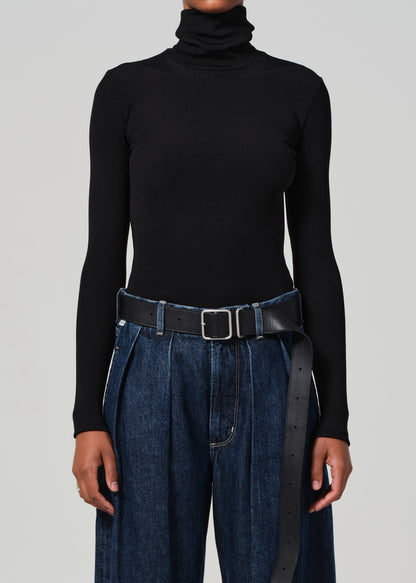 Caradene Turtleneck in Black front