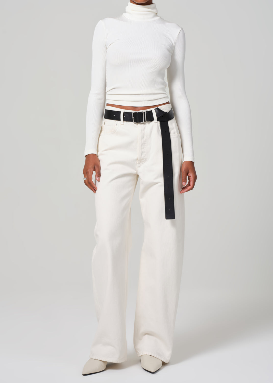 Caradene Turtleneck in Ivory front