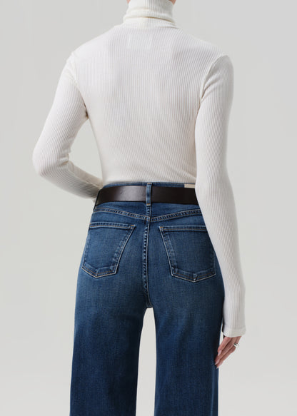 Caradene Rib Turtleneck in Pashmina