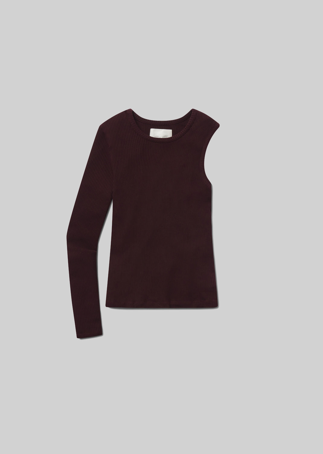 Fellina One Sleeve in Burgundy flat