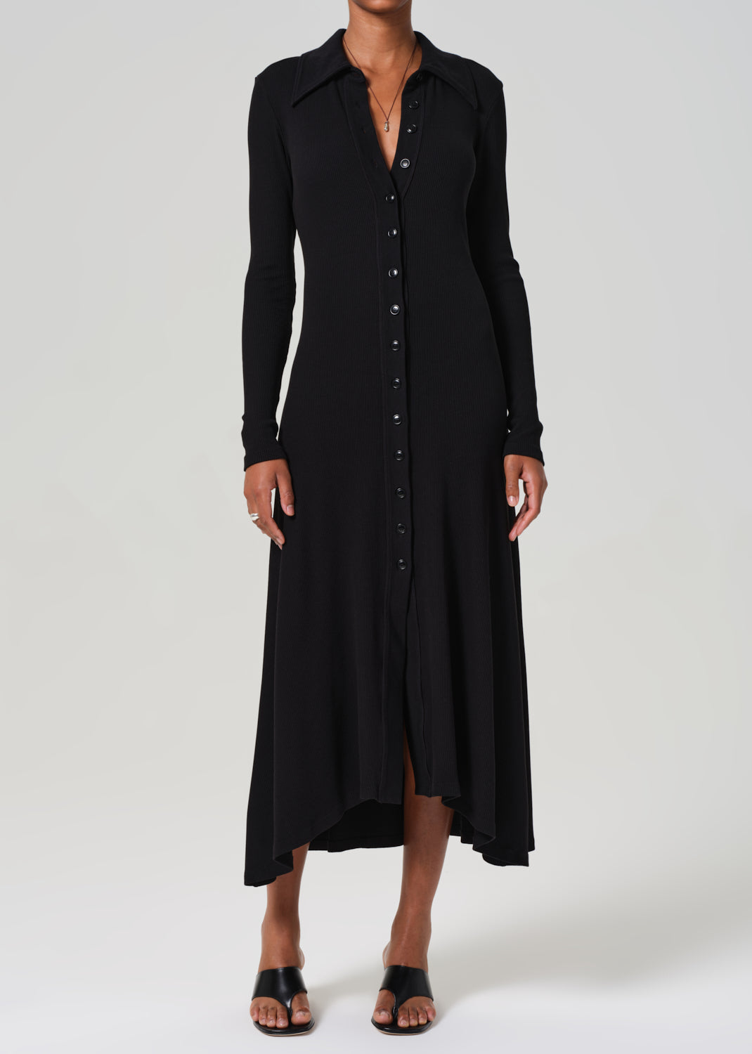 Gila Polo Dress in Black front