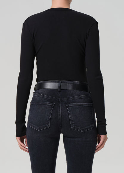 Mara U-Neck in Black back