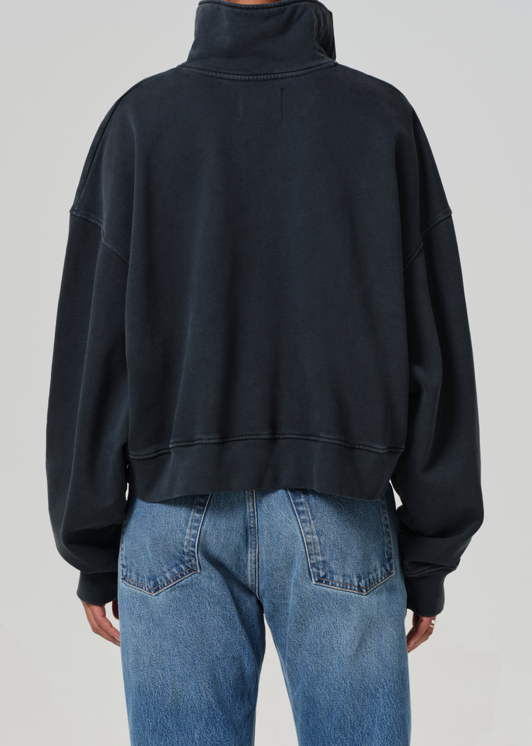 Mirelle Funnel Neck in Charcoal back