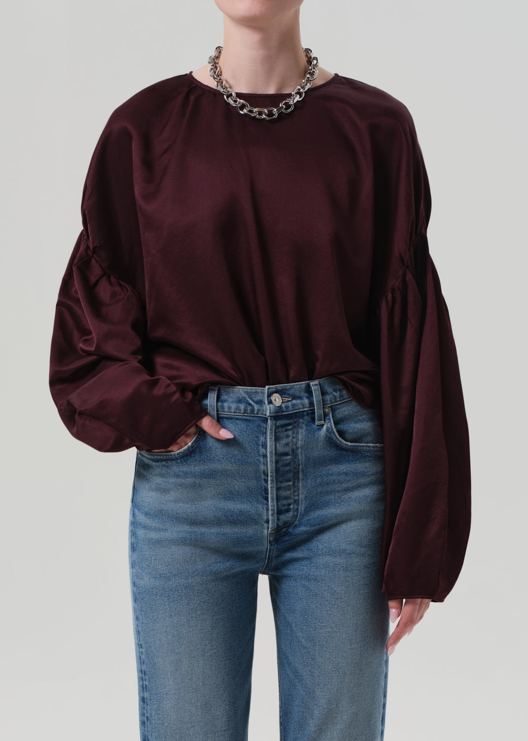 Anika Top in Burgundy