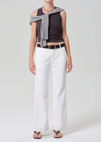 Inez Waffle Tank in Charcoal