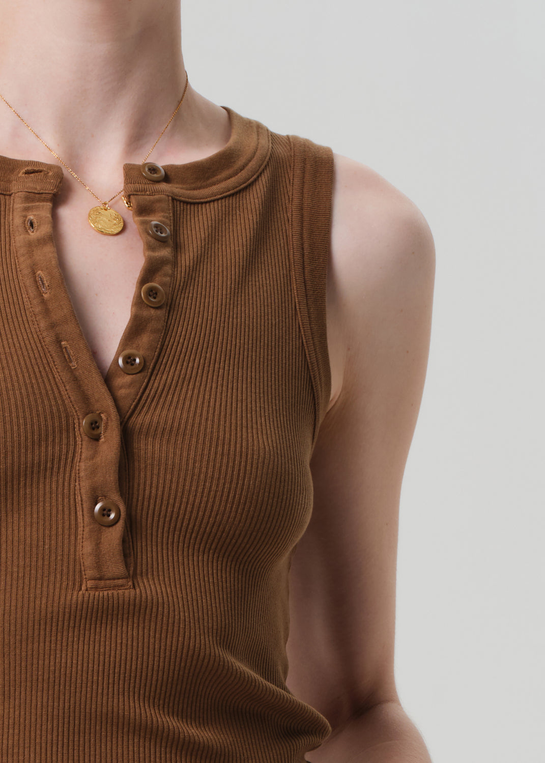 Caralyn Tank in Manuka detail