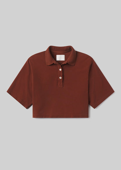 Lowen Polo Shirt in Chai flat