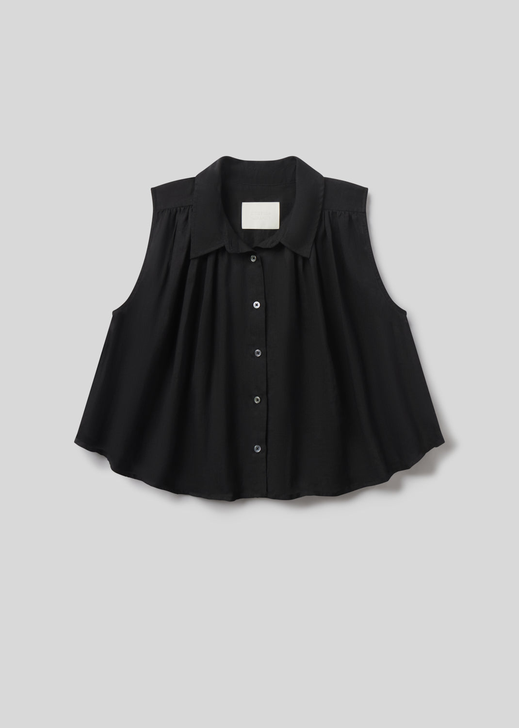 Sleeveless Ambrose Top in Black flat