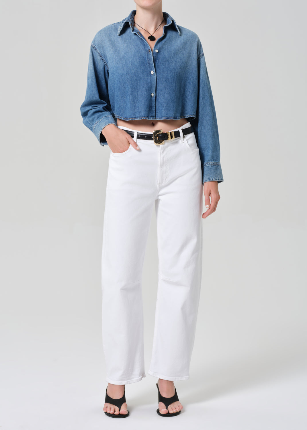 Ana Cropped Shirt in Somerset – Citizens of Humanity