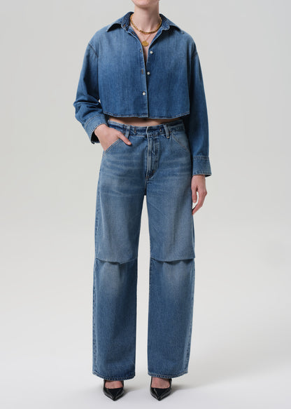 Ana Cropped Shirt in Somerset front