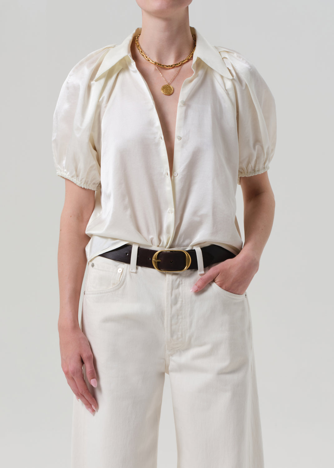 Leila Blouse in Cassia front