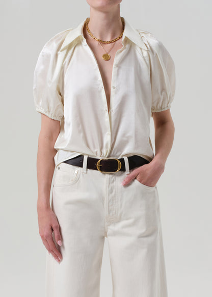 Leila Blouse in Cassia front