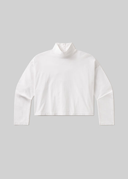 Nola Turtleneck in White flat
