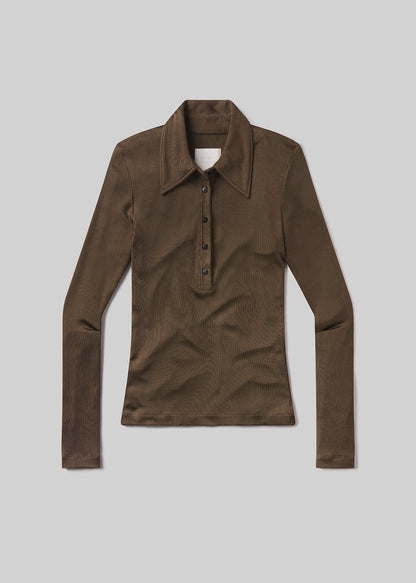 Shaea Polo in Cocoa flat