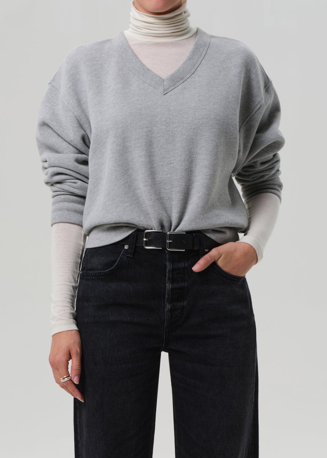 Vernata Pullover in Heather Grey
