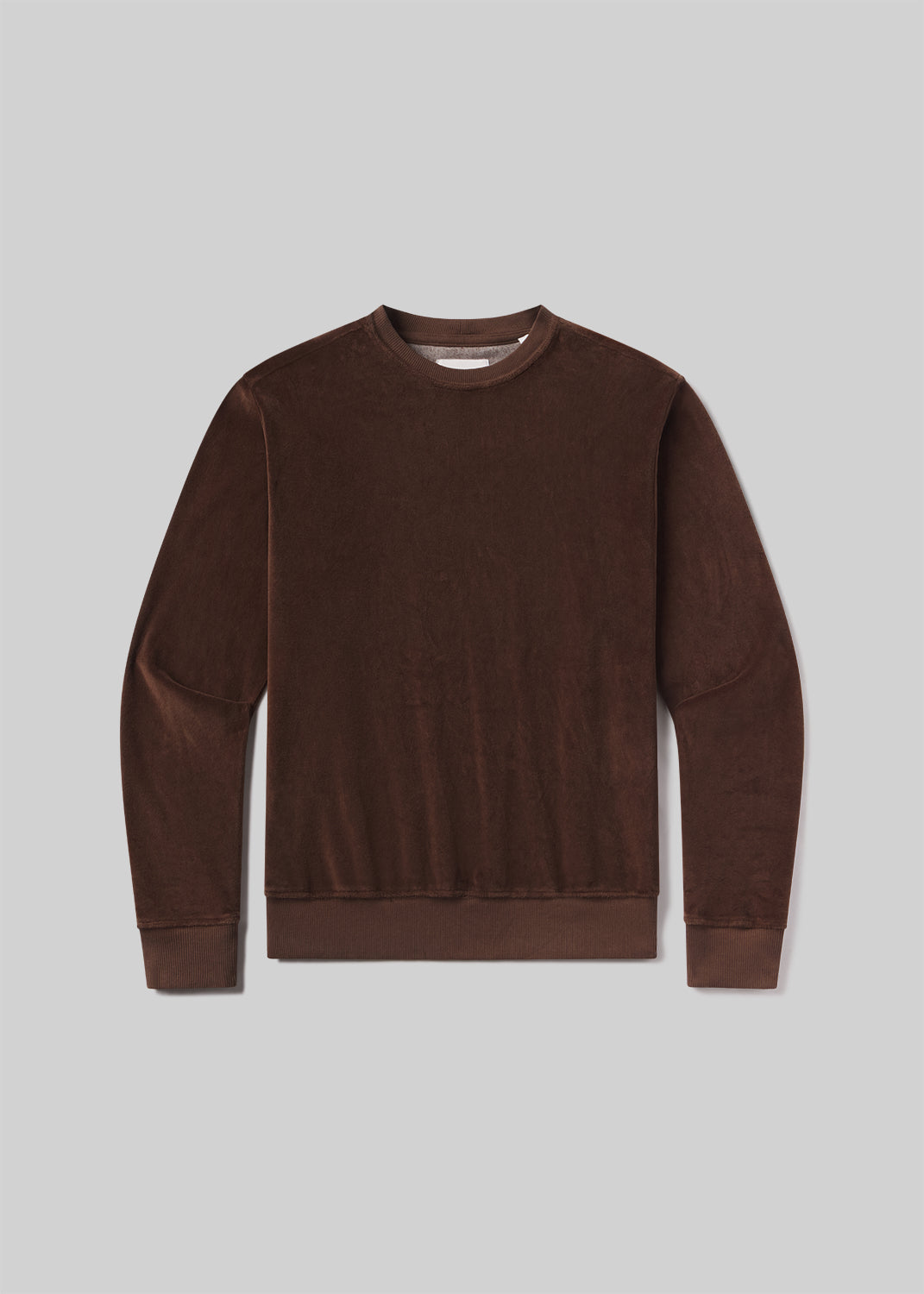 Vintage Crewneck Velour in Cammello flat
