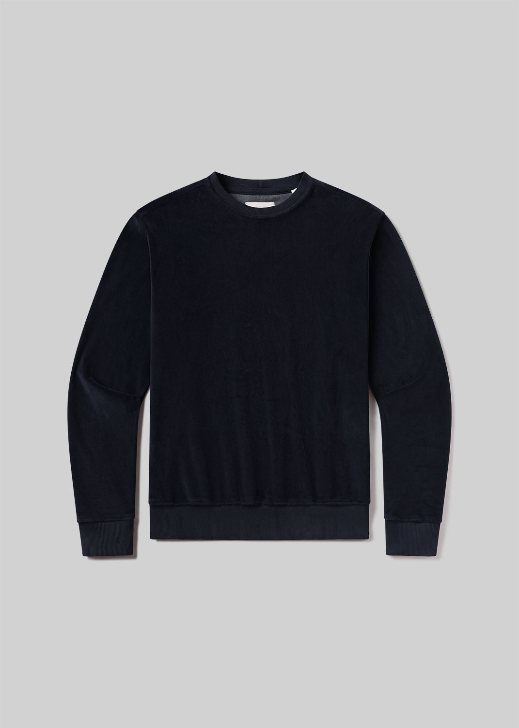 Vintage Crewneck Velour in Notte flat