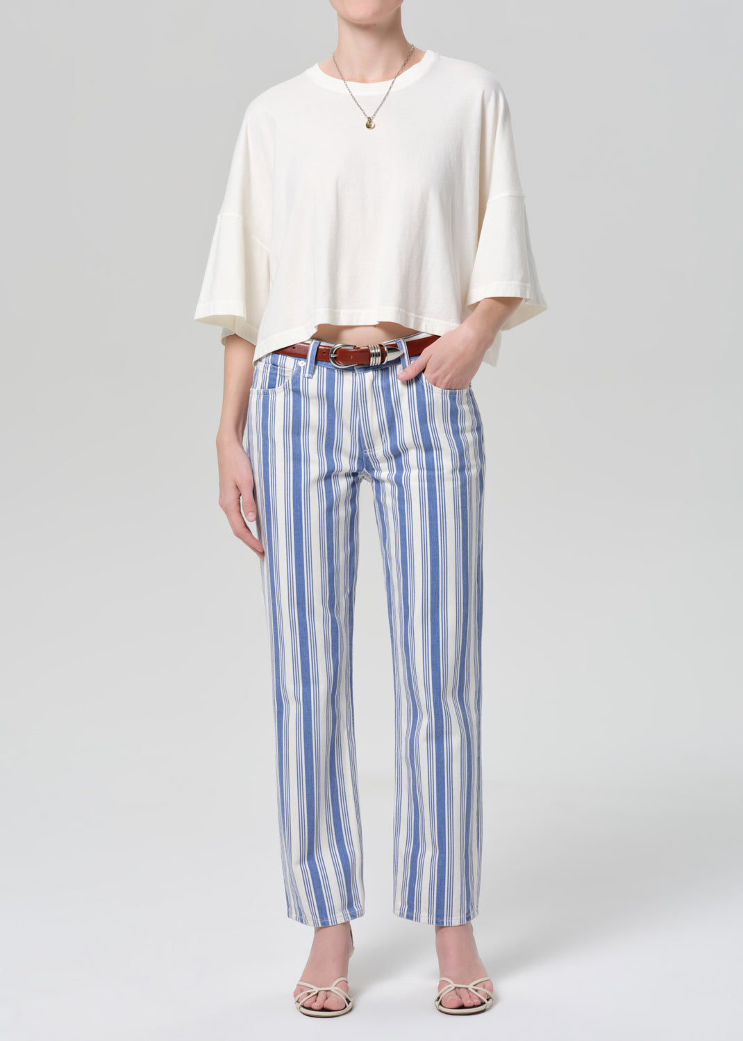 Crop Cape Tee in Pashmina – Citizens of Humanity